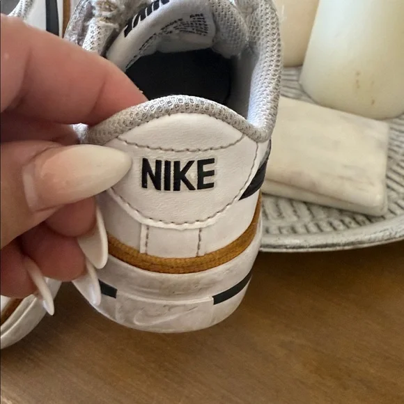 Nike Kids White and Tan Sneakers - Picture 3 of 3